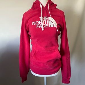 North face hot pink hoodie